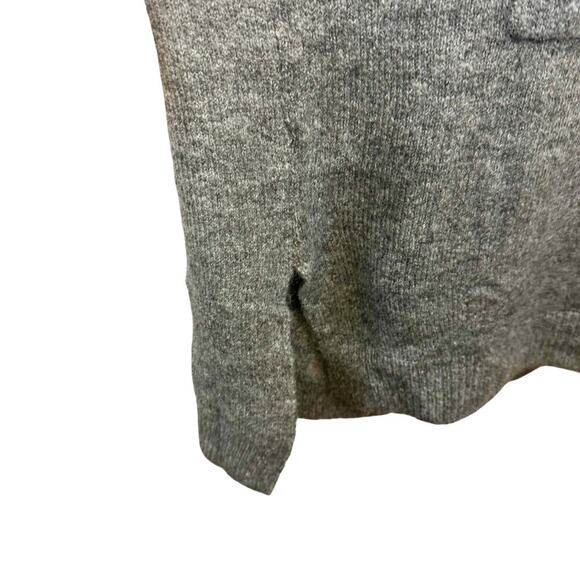 New STITCHDROP Heather Gray Turtleneck Sweater Dress Kangaroo Pocket Women's M - Picture 6 of 13